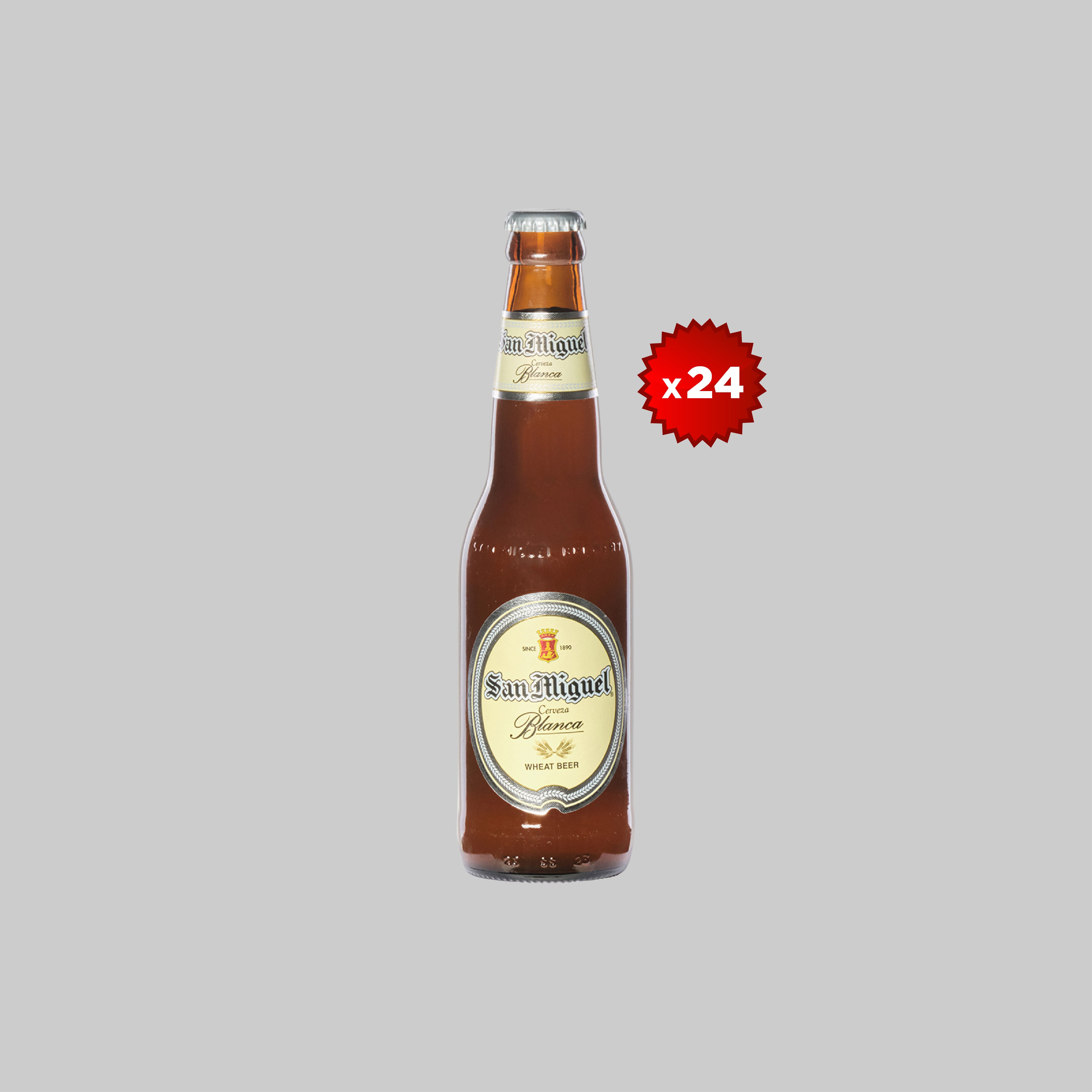 San Miguel Cerveza Blanca Small Bottle 24x330ml 5.4% | Time2Drink